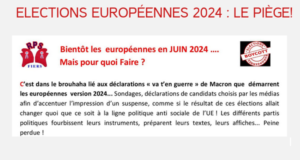 Elections européennes 2024, le piège !