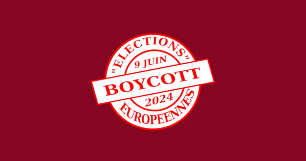 Réunion publique des organisations qui ont fait campagne pour le boycott du scrutin européen
